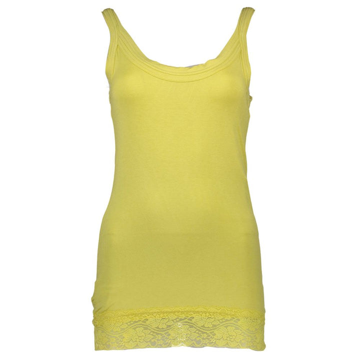 Silvian Heach Giallo Cotton Women T-Shirt