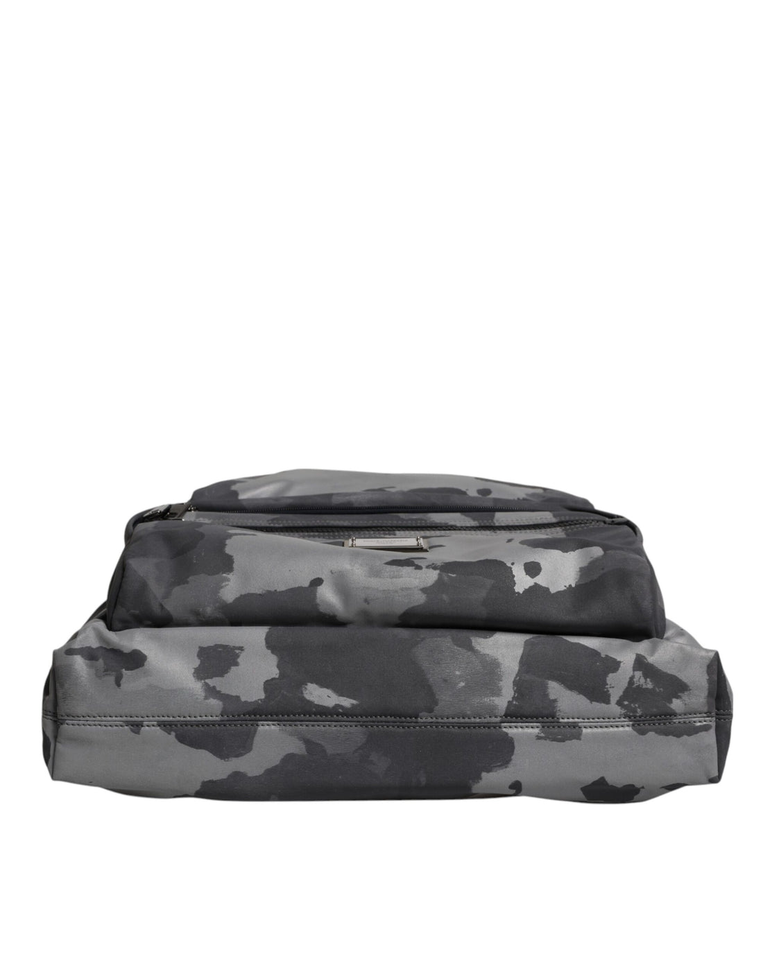 Dolce & Gabbana Gray Camo Cotton Multiple Compartments Tote Bag
