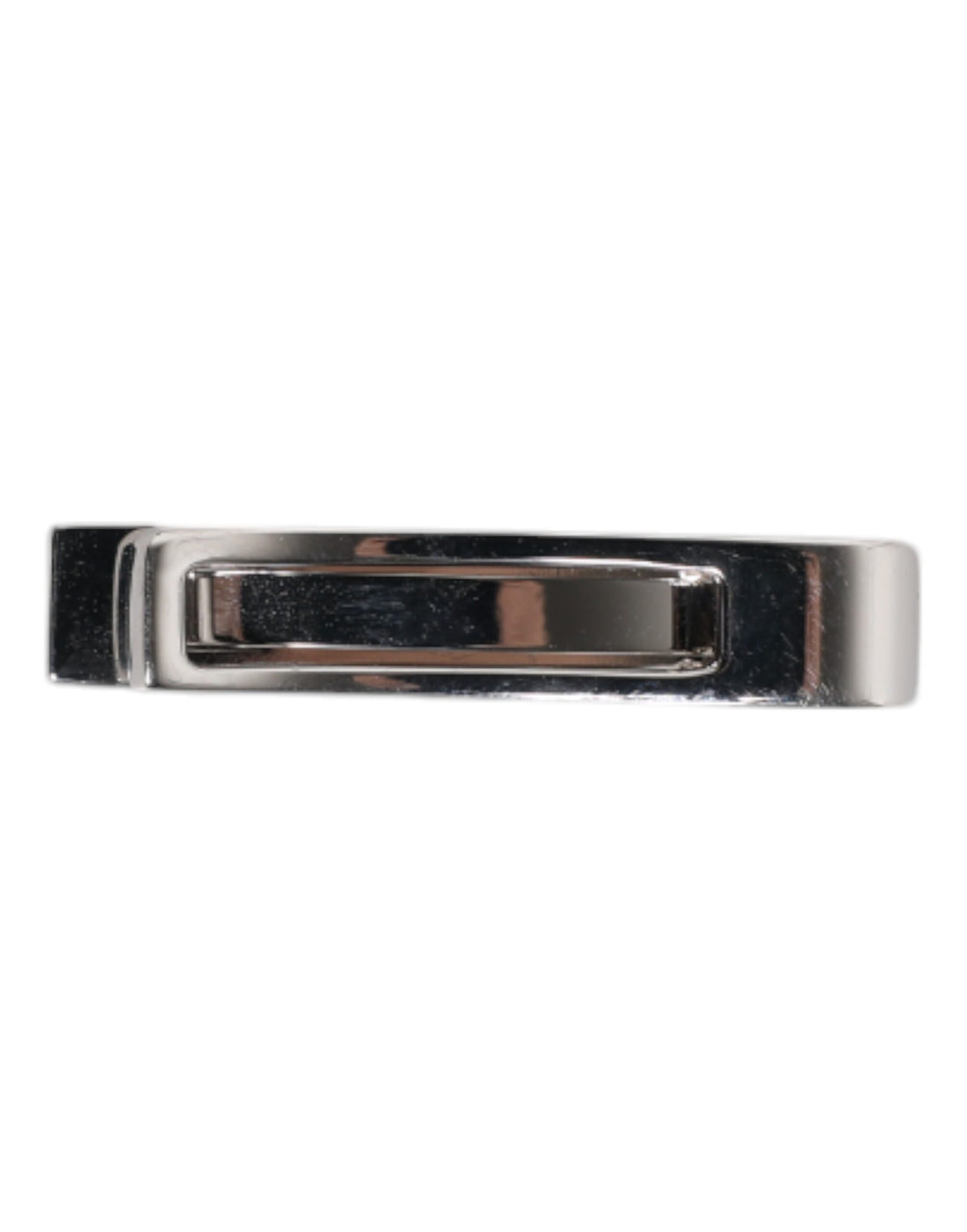 Dolce & Gabbana Silver Tone Brass Logo Branded Tie Clip Bar