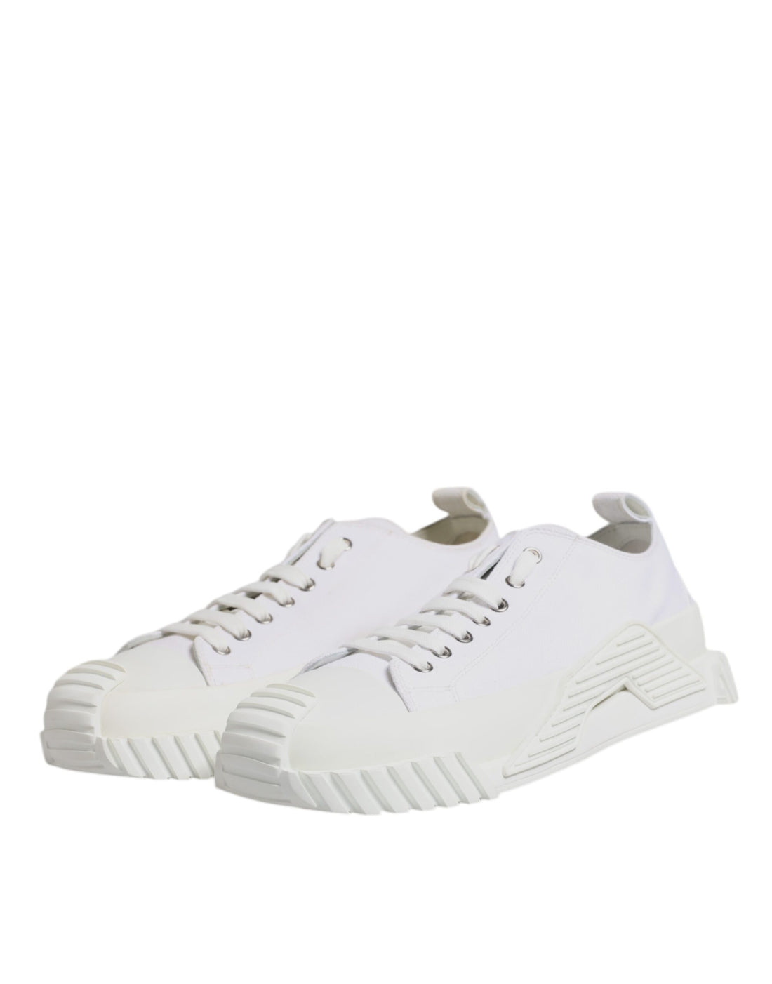 Dolce & Gabbana White Leather Low Top NS1 Sneakers Shoes