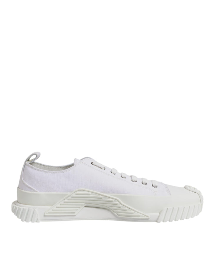 Dolce & Gabbana White Leather Low Top NS1 Sneakers Shoes