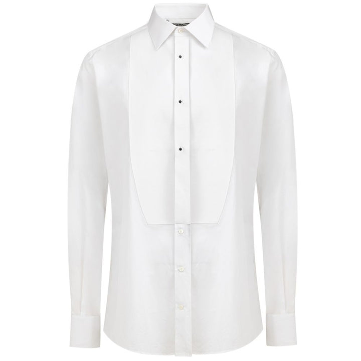 Dolce & Gabbana White Cotton Dress Shirt