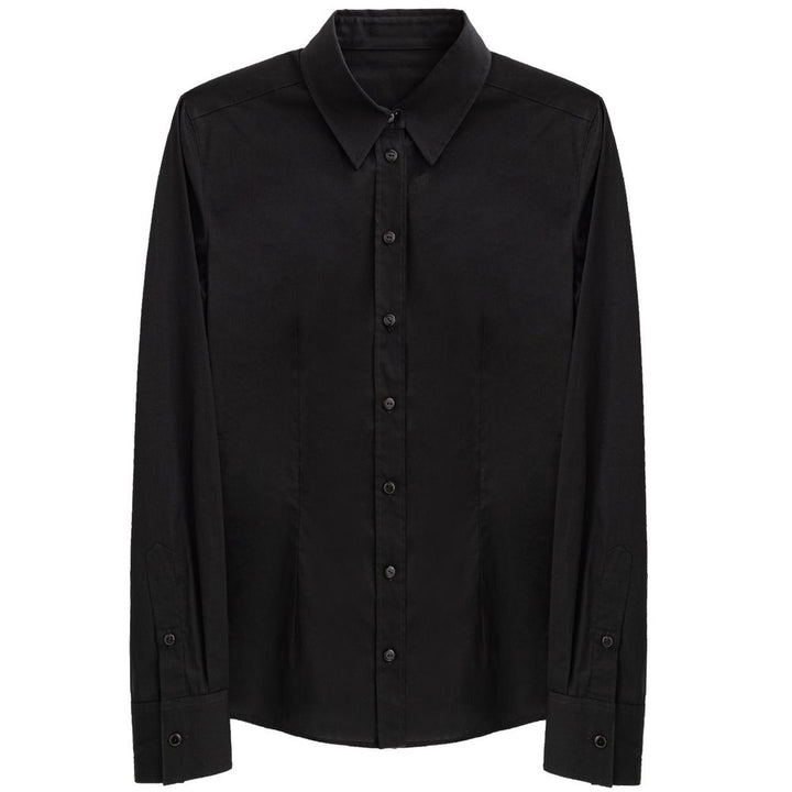Dolce & Gabbana Black Cotton Dress Shirt