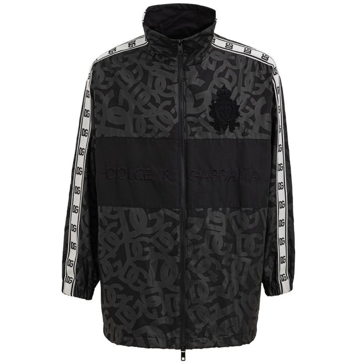 Dolce & Gabbana Black Polyester Shell Jacket