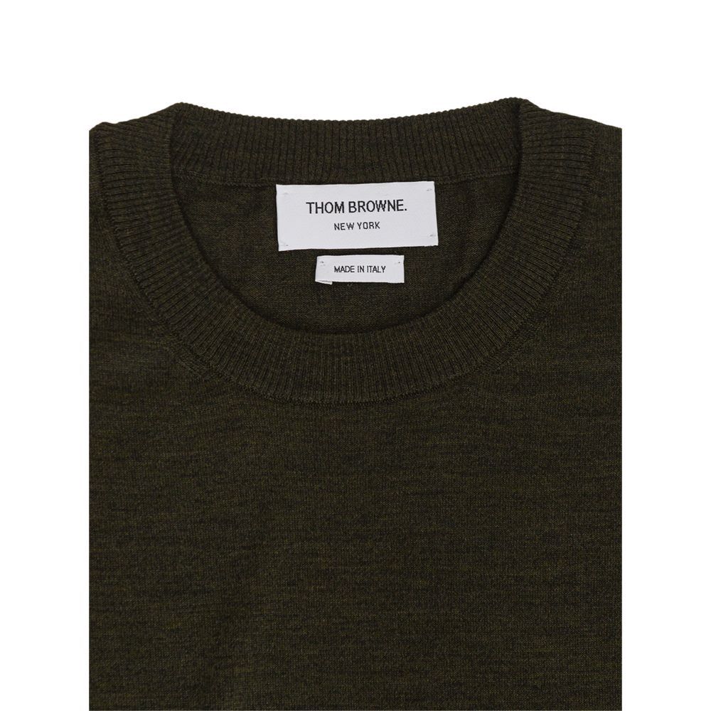 Thom Browne Green Wool Sweatshirt