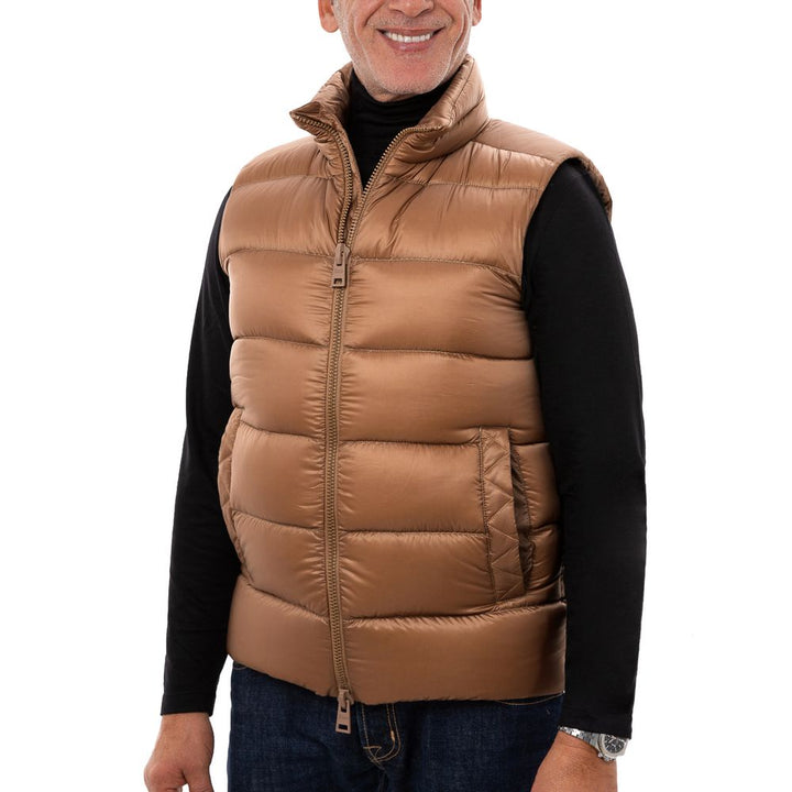 Herno Brown Polyamide Sleveless Jacket