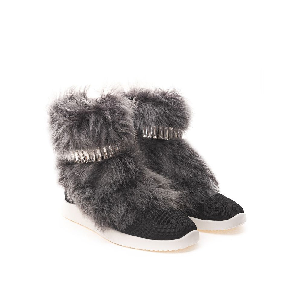 Giuseppe Zanotti Black Neoprene Chunky Sneakers