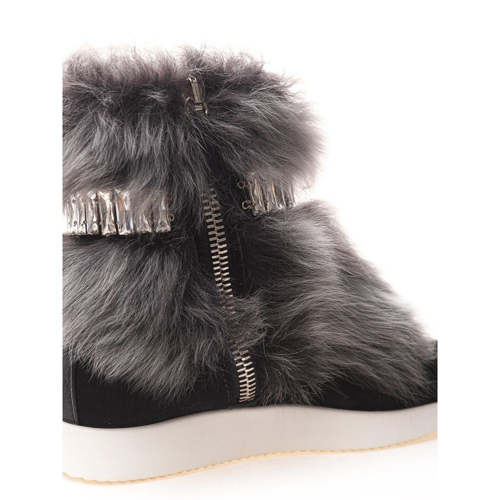 Giuseppe Zanotti Black Neoprene Chunky Sneakers