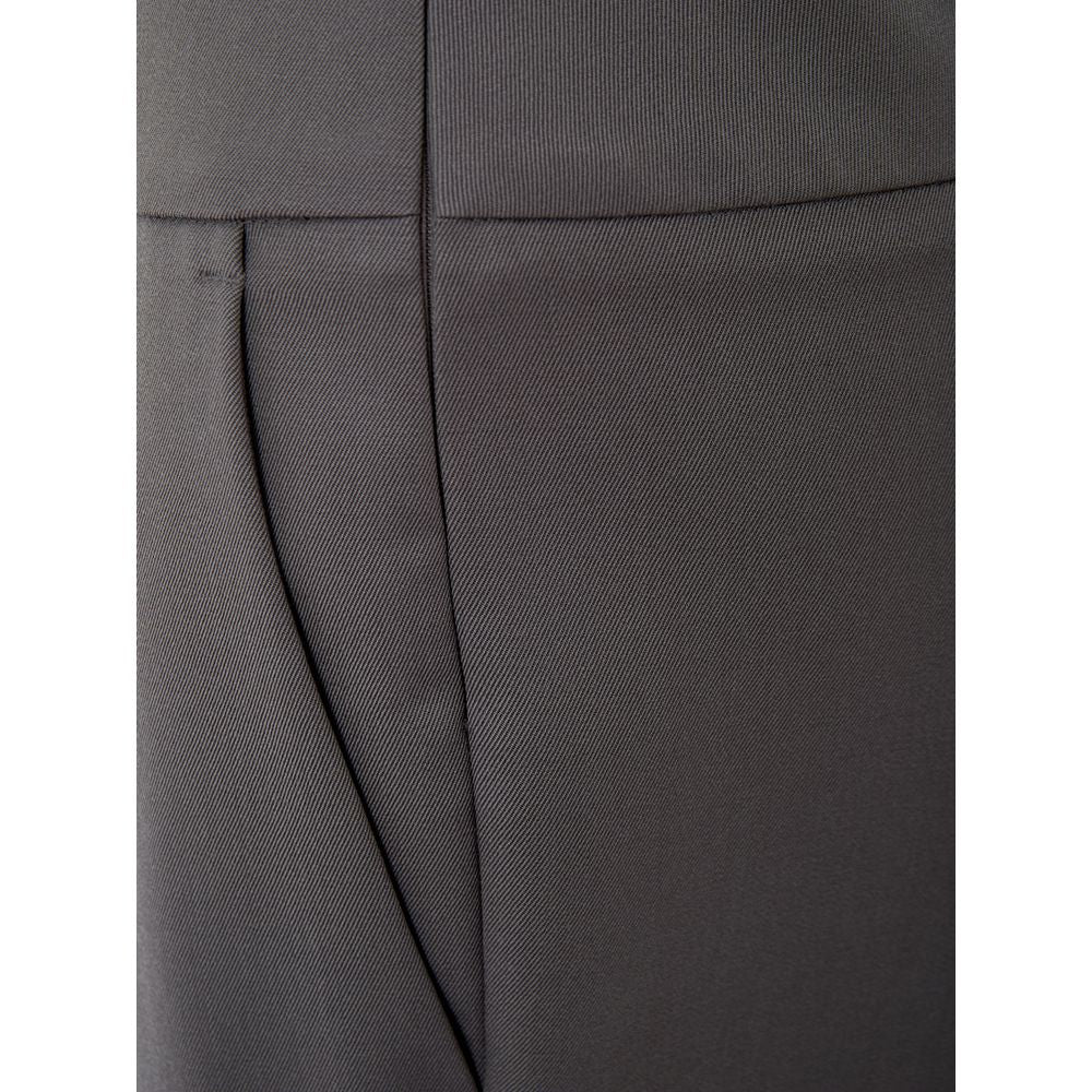 Lardini Gray Wool Casual Pants