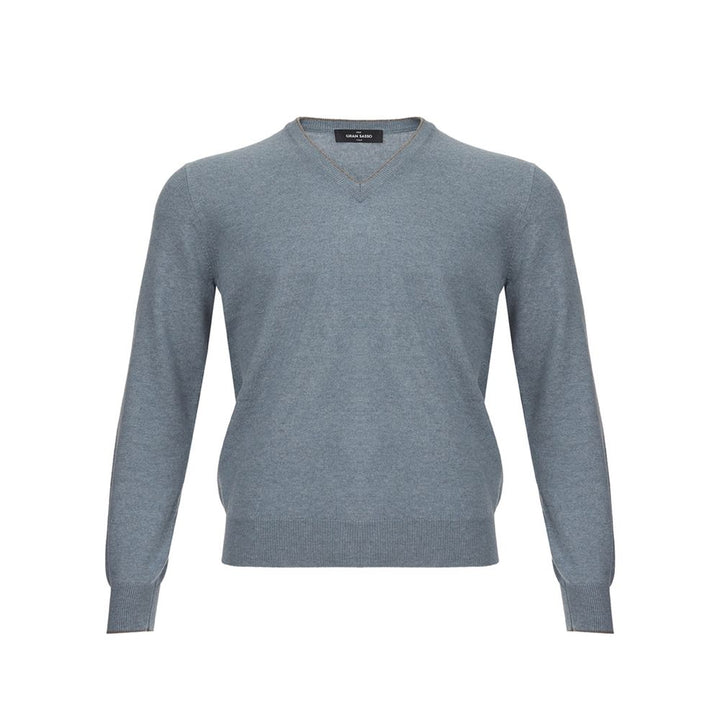 Gran Sasso Elegant Cashmere Sweater in Chic Gray