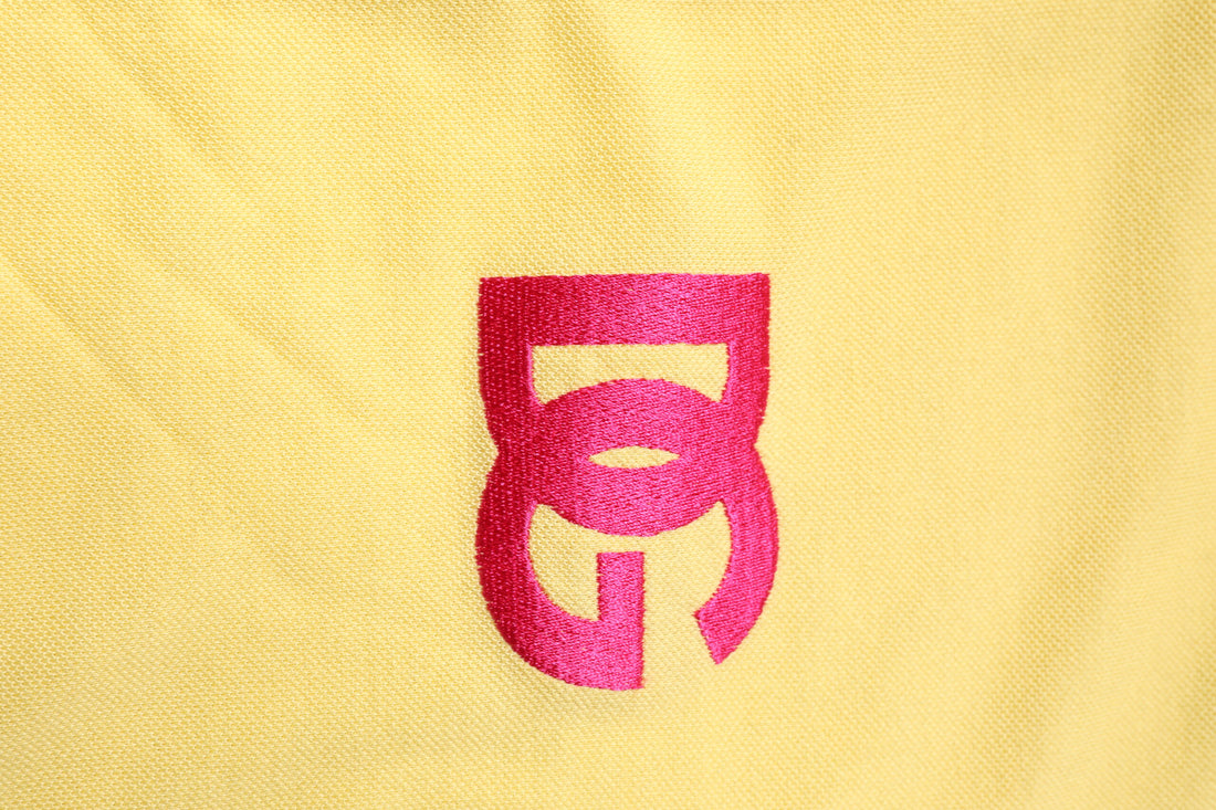 Dolce & Gabbana Yellow Cotton Logo Collared Polo T-shirt