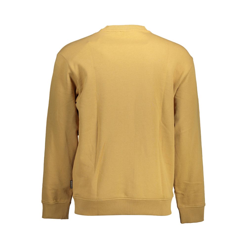 Napapijri Beige Cotton Men Sweatshirt