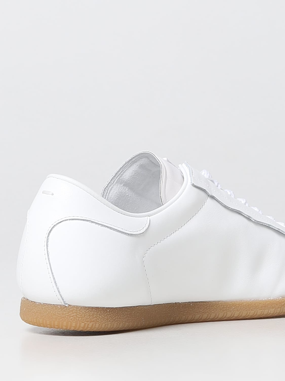 Maison Margiela Low Featherlight Leather And Suede Sneakers