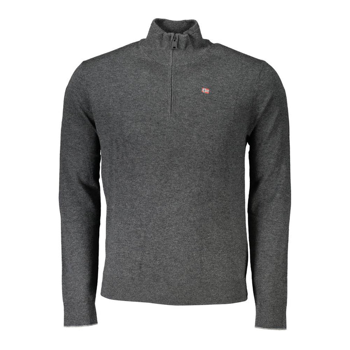 Napapijri Grigio Tessuto Men Sweater