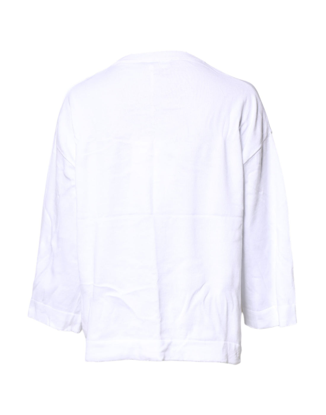 Love Moschino White Graphic Print Cotton Long Sleeves T-shirt