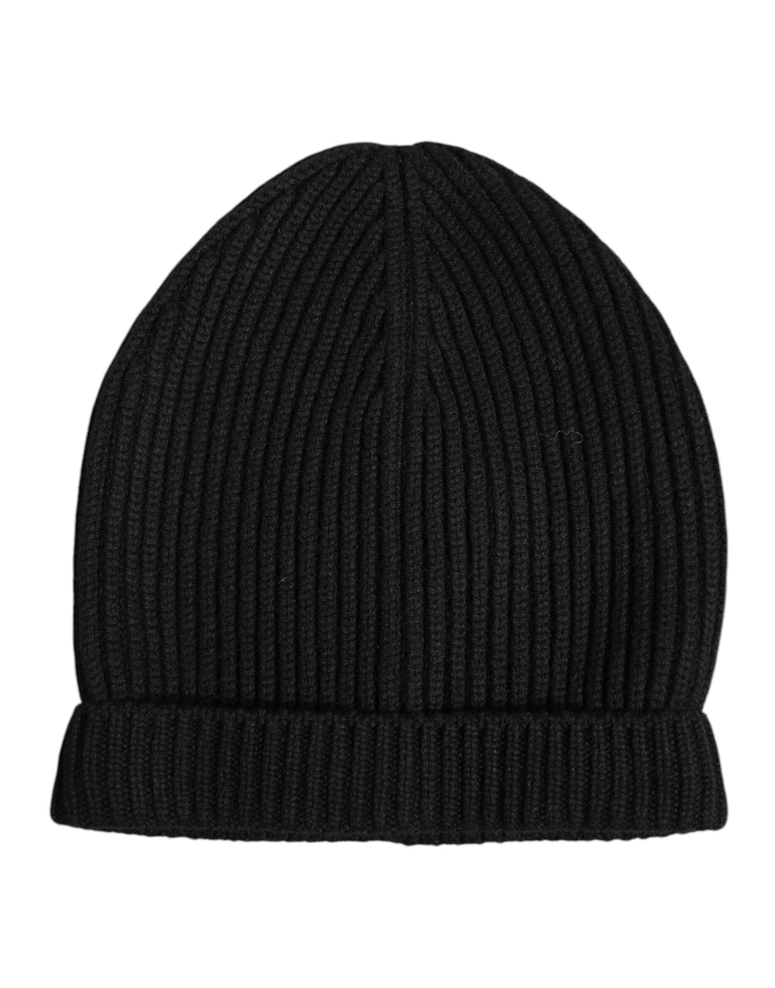 Dolce & Gabbana Black Cashmere Knitted Winter Beanie Hat