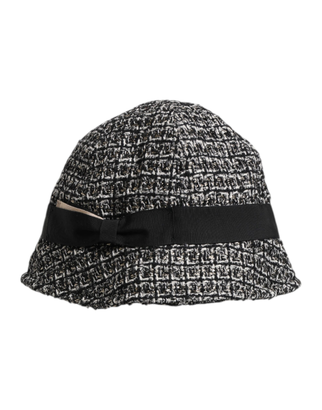 Dolce & Gabbana Black Cotton Blend Bucket Hat