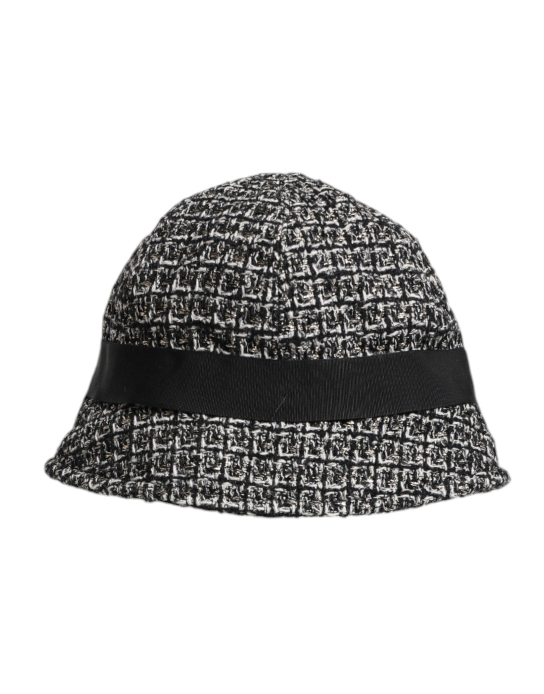 Dolce & Gabbana Black Cotton Blend Bucket Hat