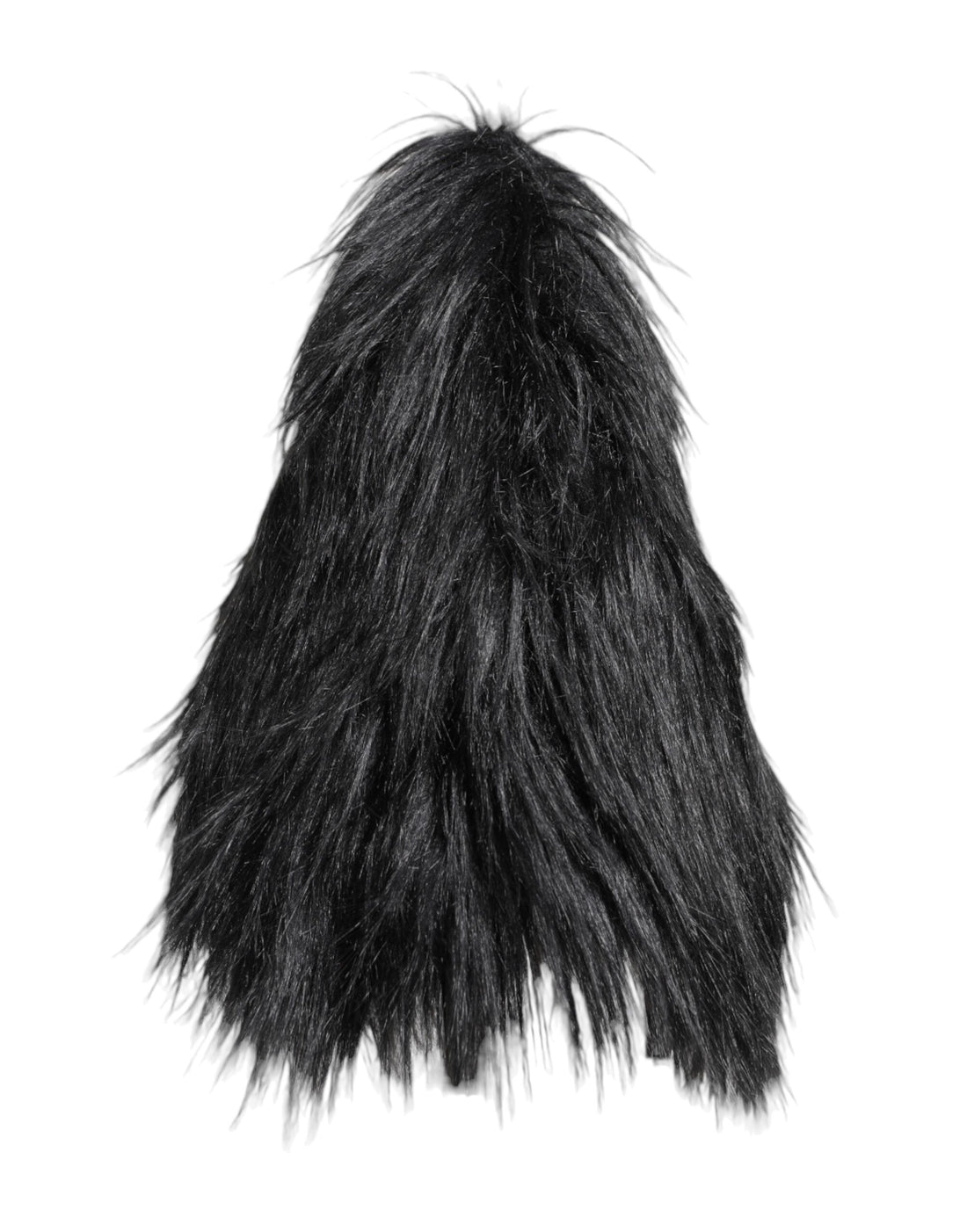 Dolce & Gabbana Black Acrylic Fur Womens Bucket Hat