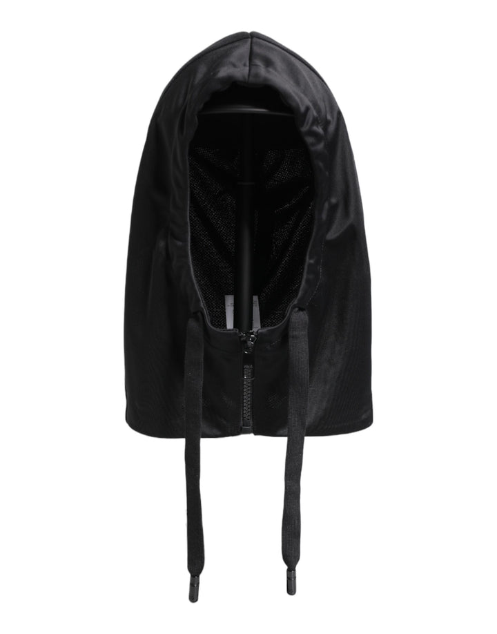 Dolce & Gabbana Black Polyester Whole Head Wrap Hat