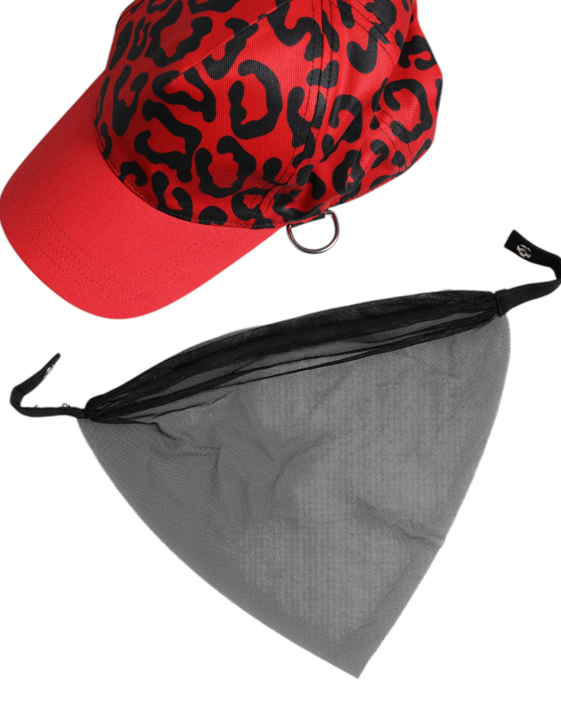 Dolce & Gabbana Red Cotton 6 Panels Women Baseball Cap