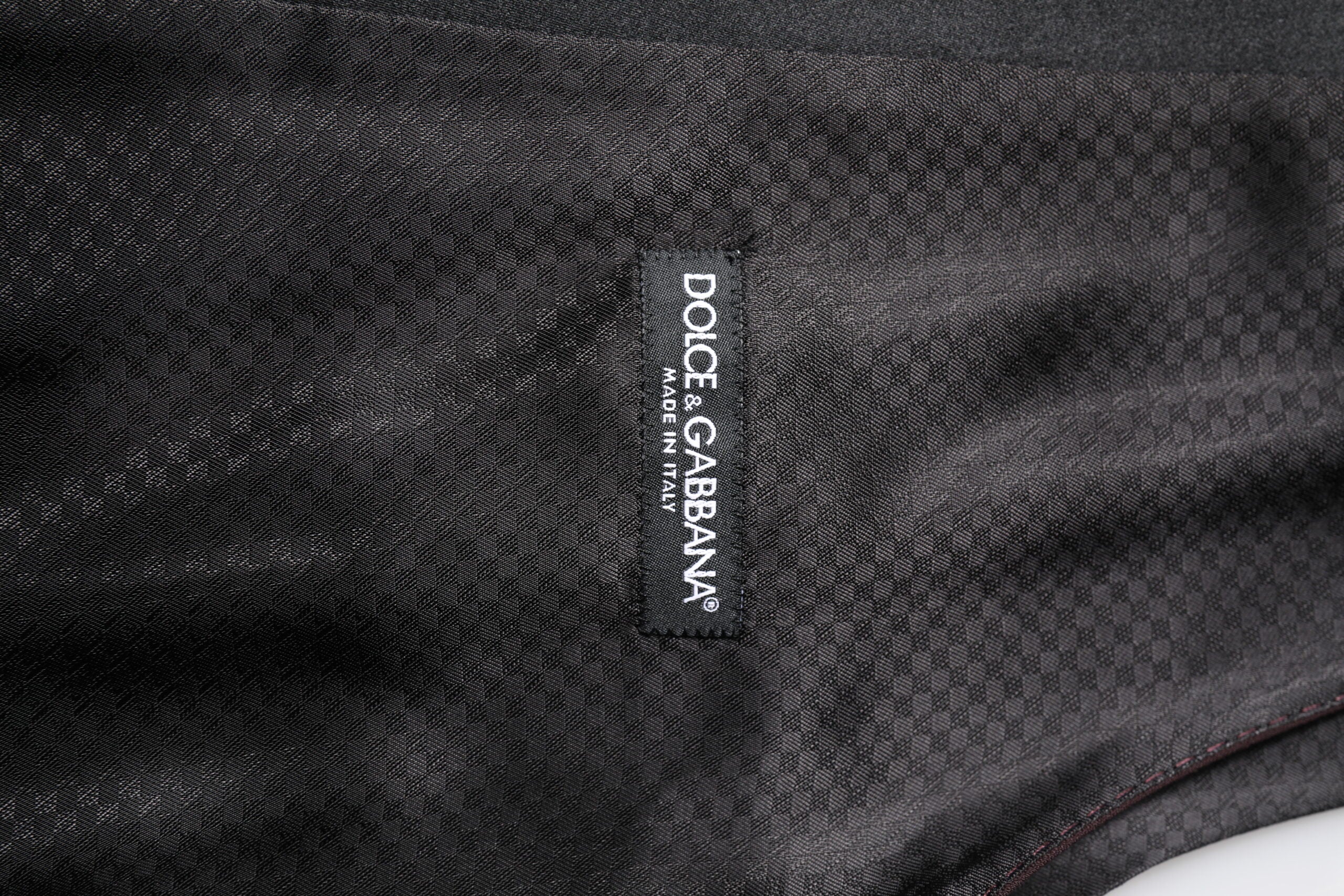 Dolce & Gabbana Maroon Wool Waistcoat Dress Formal Vest