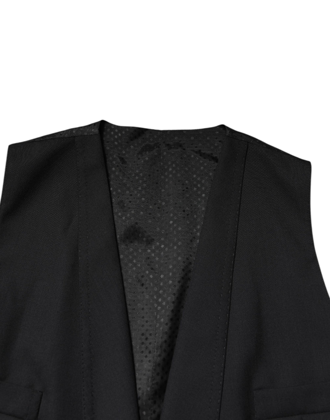 Dolce & Gabbana Black Single Breasted Formal Blazer with Vest