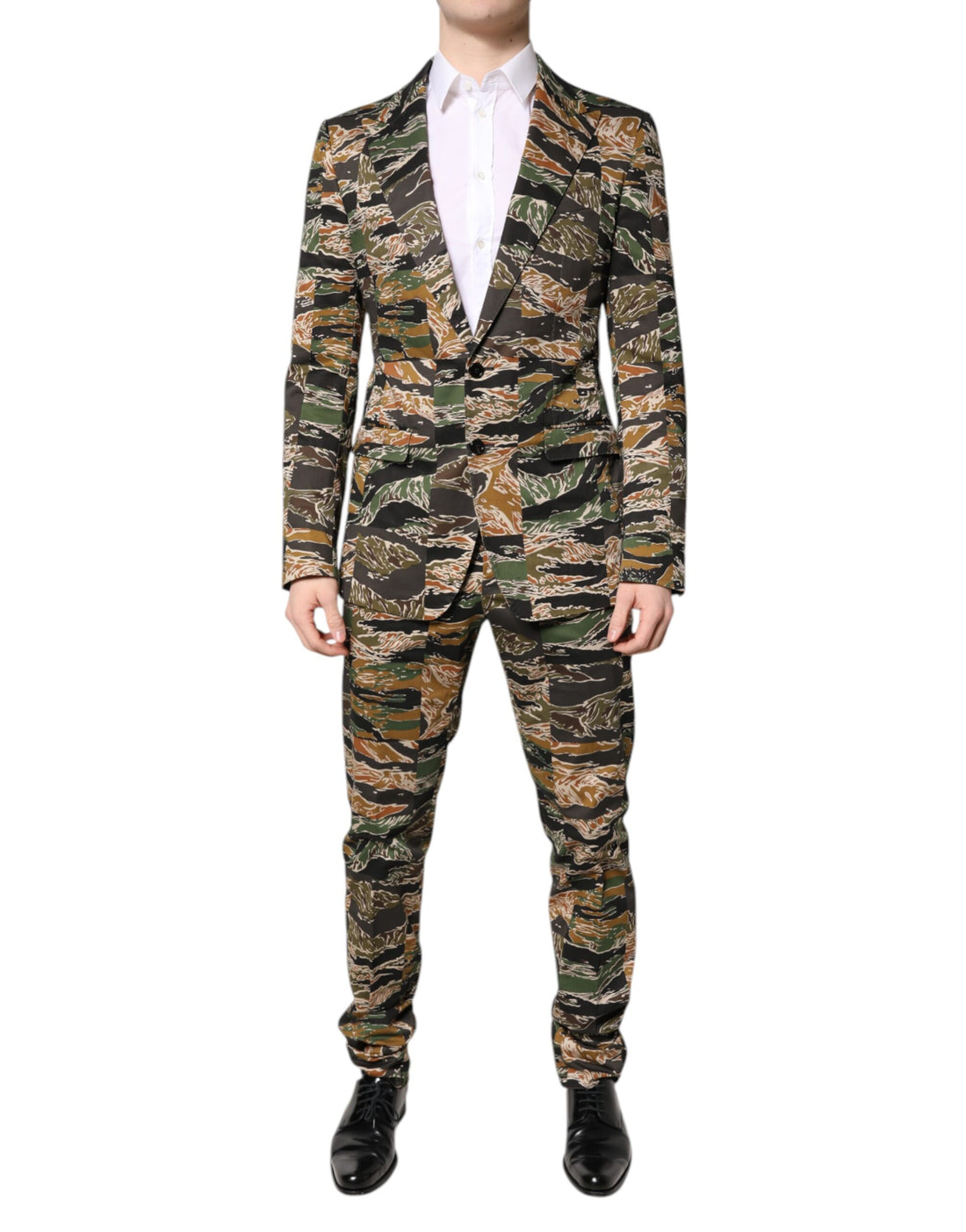 Dolce & Gabbana Multicolor TAORMINA Single Breasted 2 Piece Suit