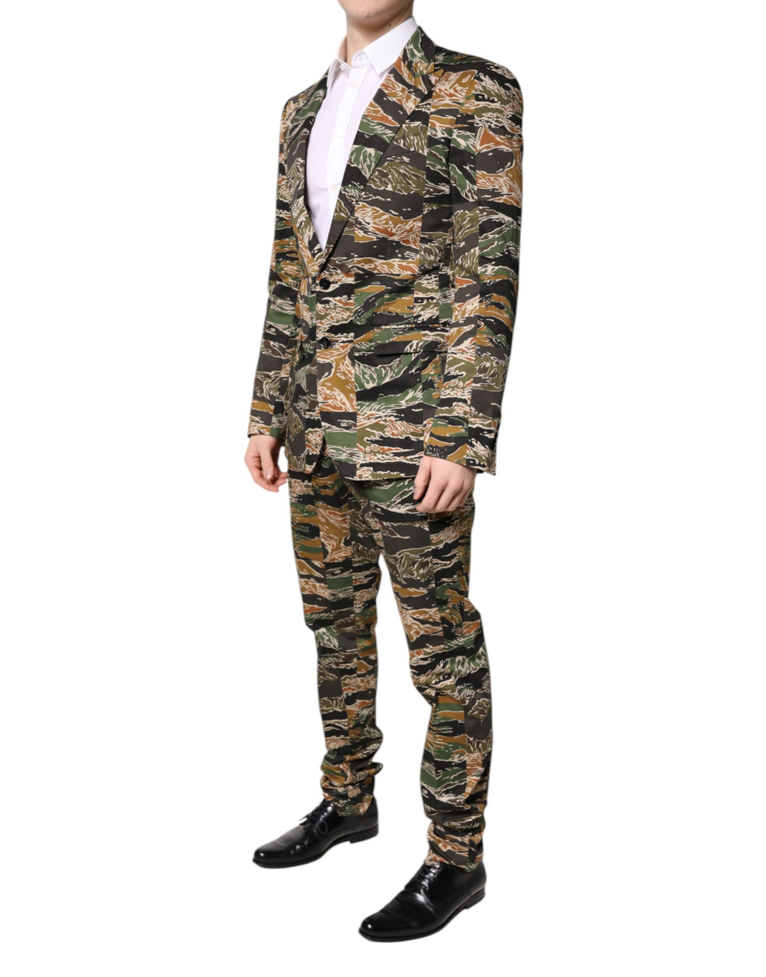 Dolce & Gabbana Multicolor TAORMINA Single Breasted 2 Piece Suit