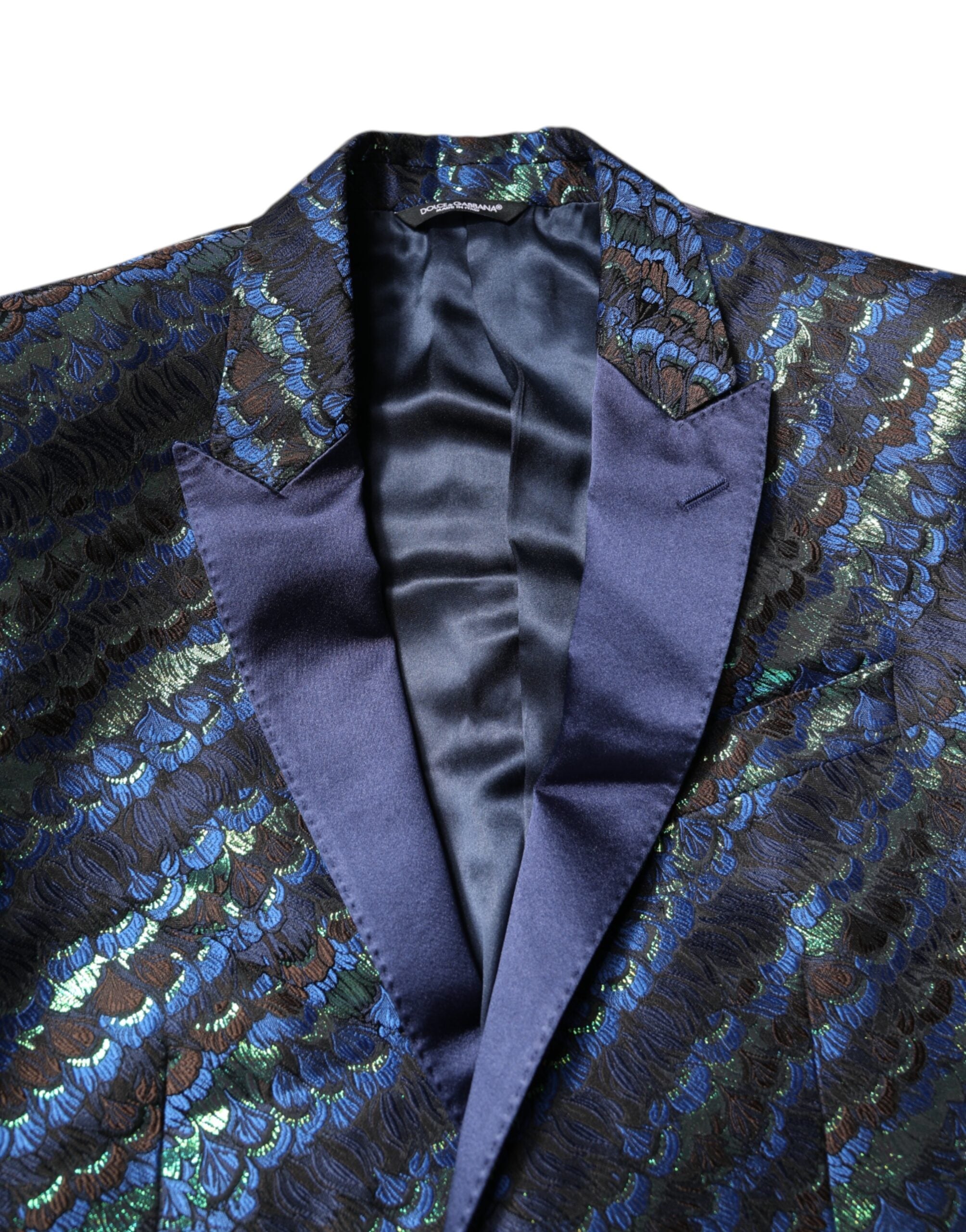 Dolce & Gabbana Multicolor Polyester Jacquard 2 Piece Suit