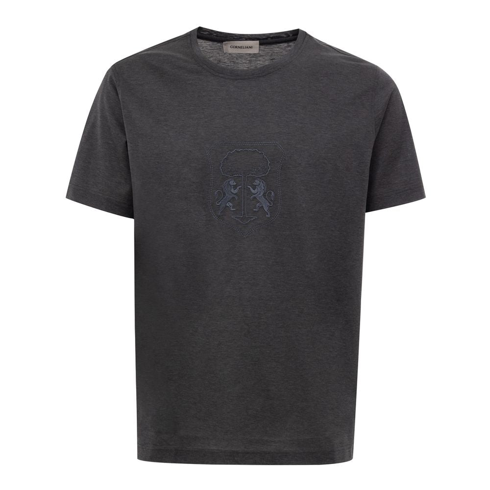 Corneliani Gray Cotton T-Shirt