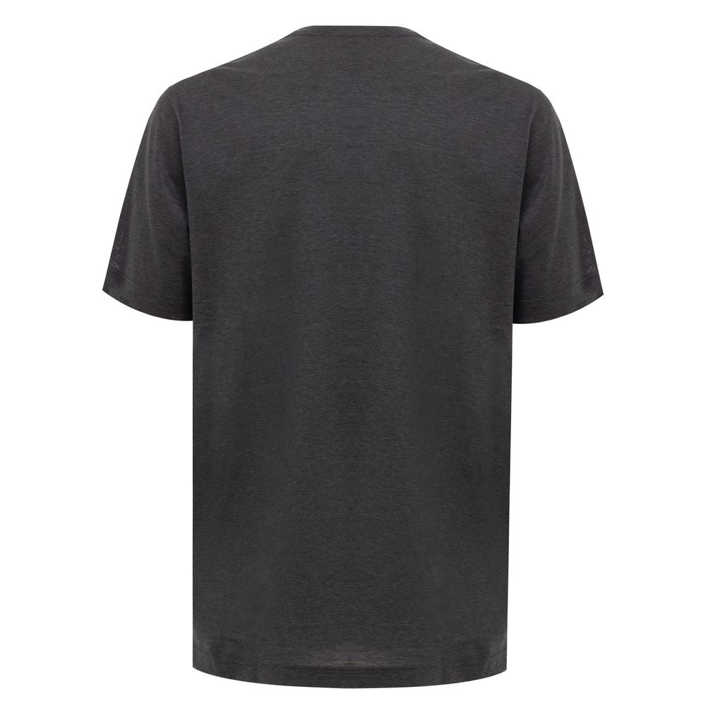 Corneliani Gray Cotton T-Shirt