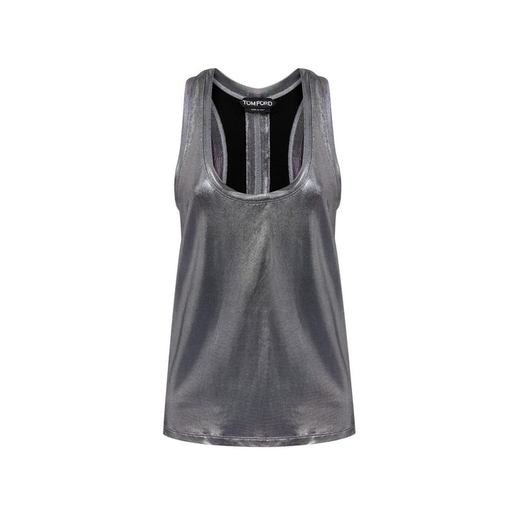 Tom Ford Gray Viscose Tank Tops