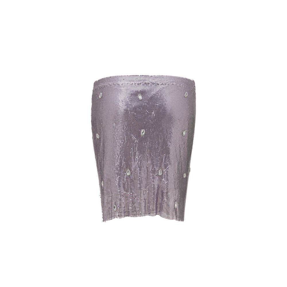 Retrofête Purple Metal Mini Skirt