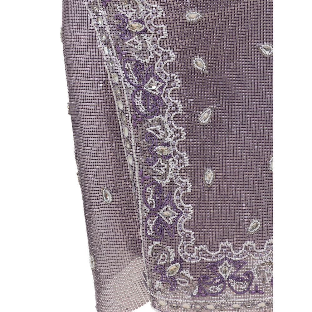 Retrofête Purple Metal Mini Skirt