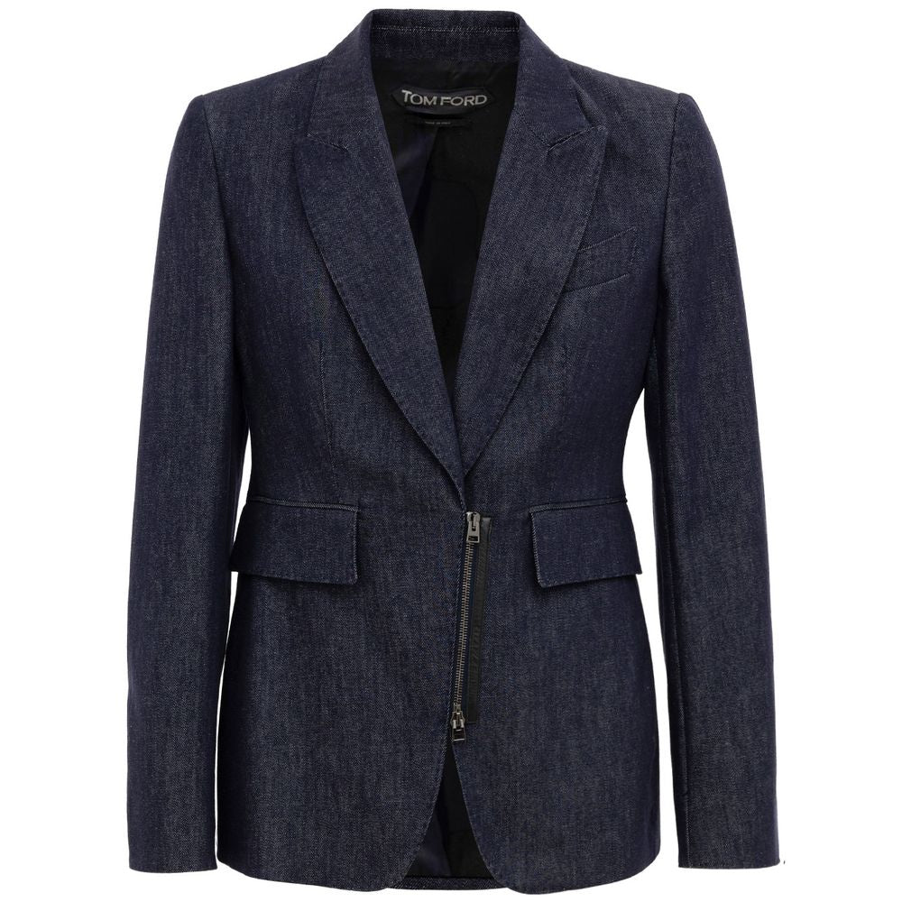 Tom Ford Blue Cotton Denim Jacket