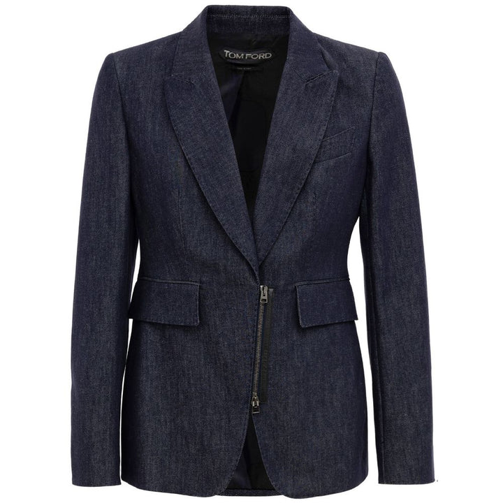 Tom Ford Blue Cotton Denim Jacket