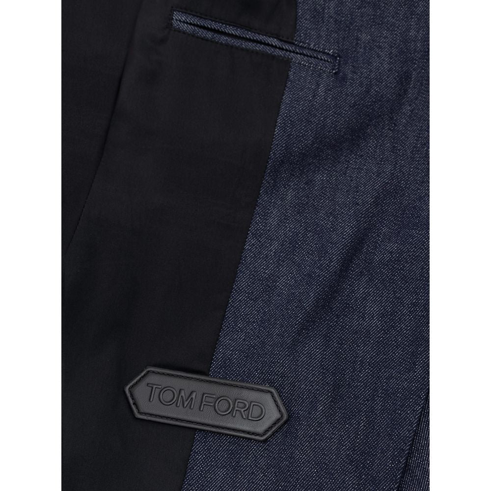 Tom Ford Blue Cotton Denim Jacket