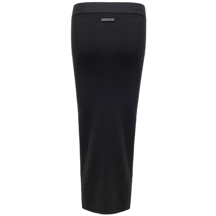 Tom Ford Black Cashmere Midi Skirt
