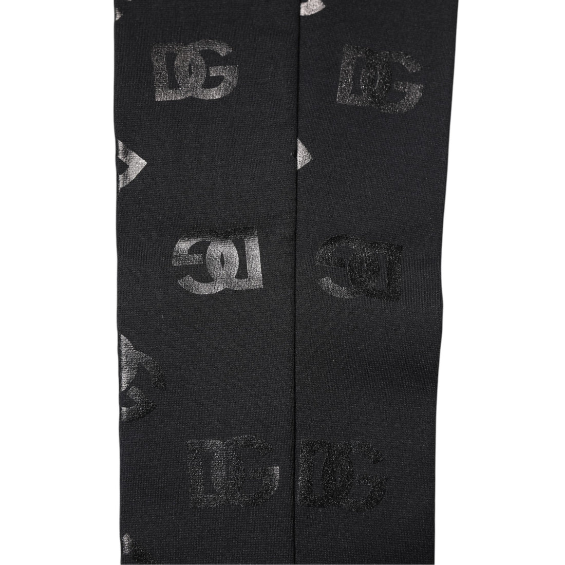 Dolce & Gabbana Black DG Logo Monogram Wool Stretch Arm Sleeves
