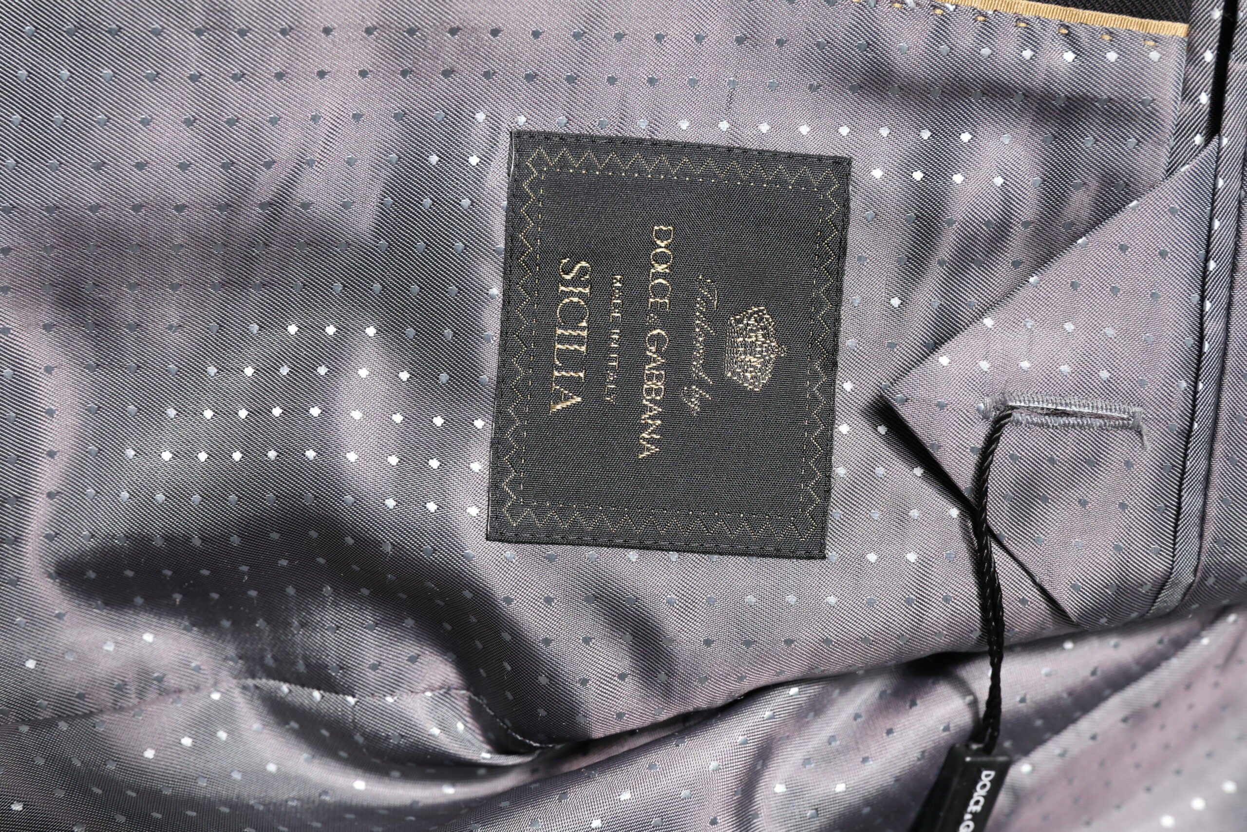 Dolce & Gabbana Black Striped SICILIA Formal 2 Piece Suit