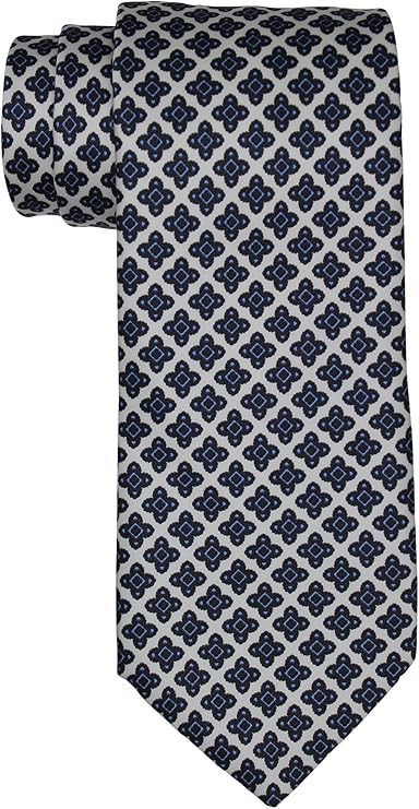 Stefano Ricci Satin White Medallion Tie