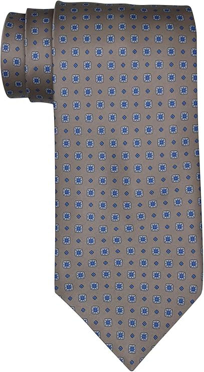Stefano Ricci Satin Tan Geometric Tie
