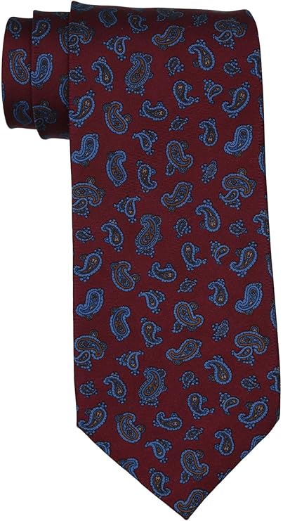 Stefano Ricci Burgundy Paisley Printed Tie
