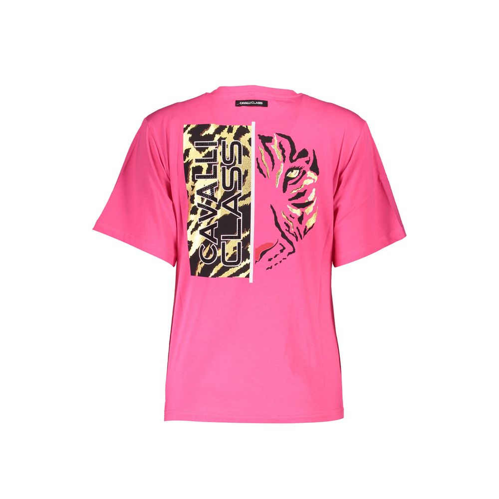 Cavalli Class Rosa Cotton Women T-Shirt