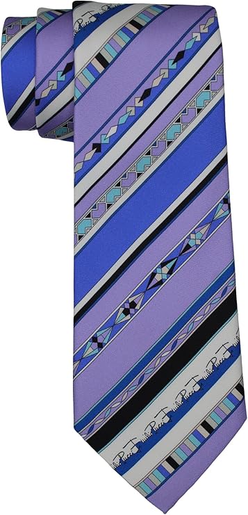 Emilio Pucci Multicolor Striped Artistic Tie