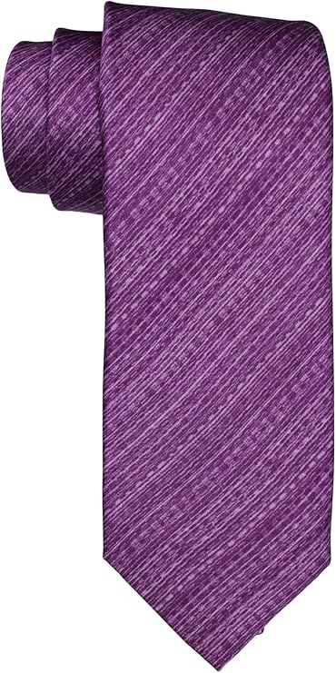 Dolcepunta 7 Fold Satin Purple Complex Striped Tie