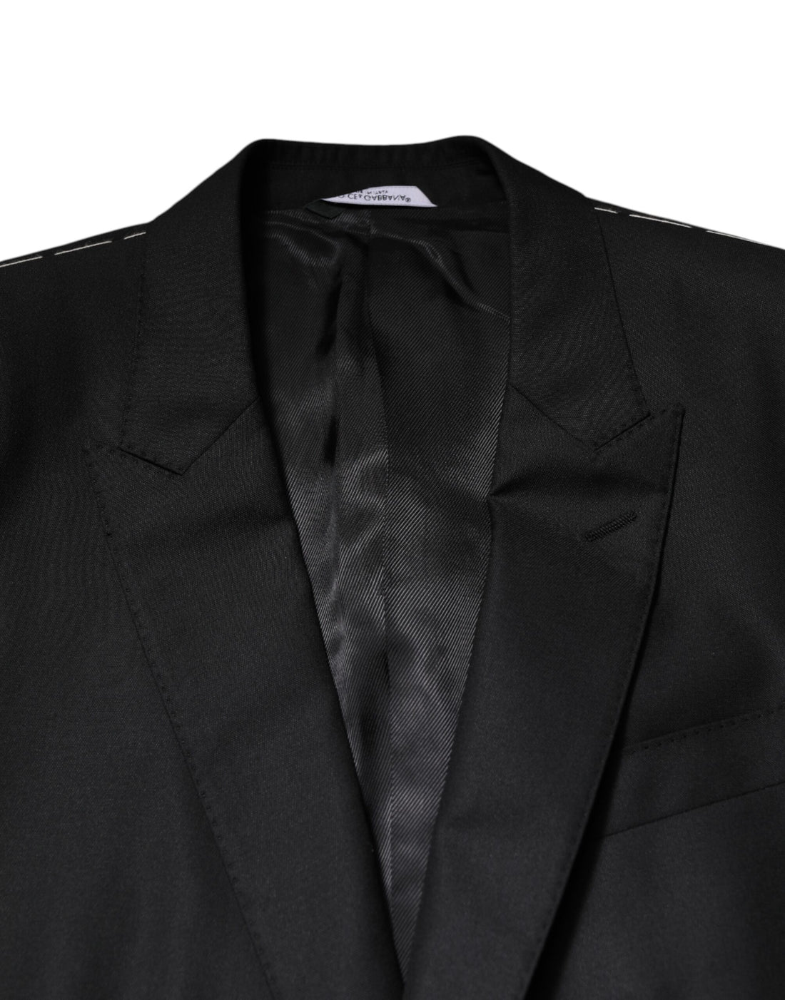 Dolce & Gabbana Black Single Breasted Suit 2 Piece Jacket