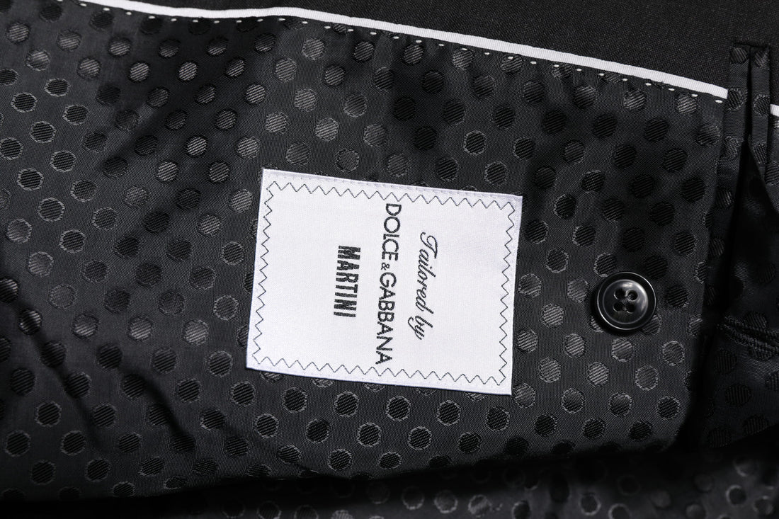 Dolce & Gabbana Dark Gray MARTINI Single Breasted Jacket