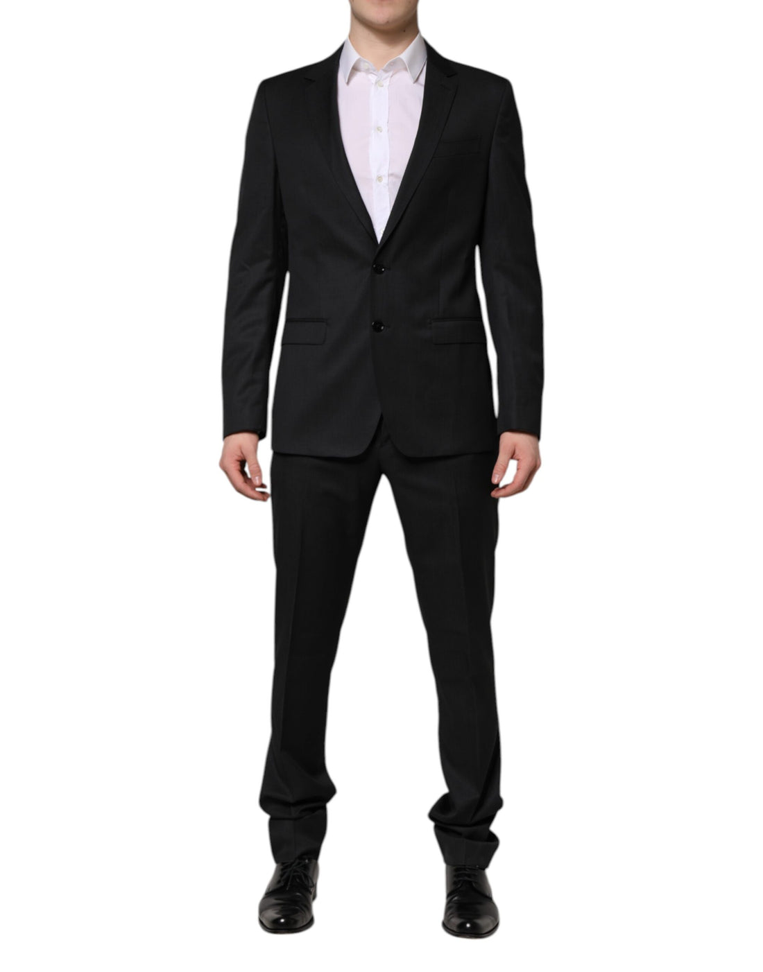 Dolce & Gabbana Dark Gray MARTINI 2 Pc Single Breasted Suit